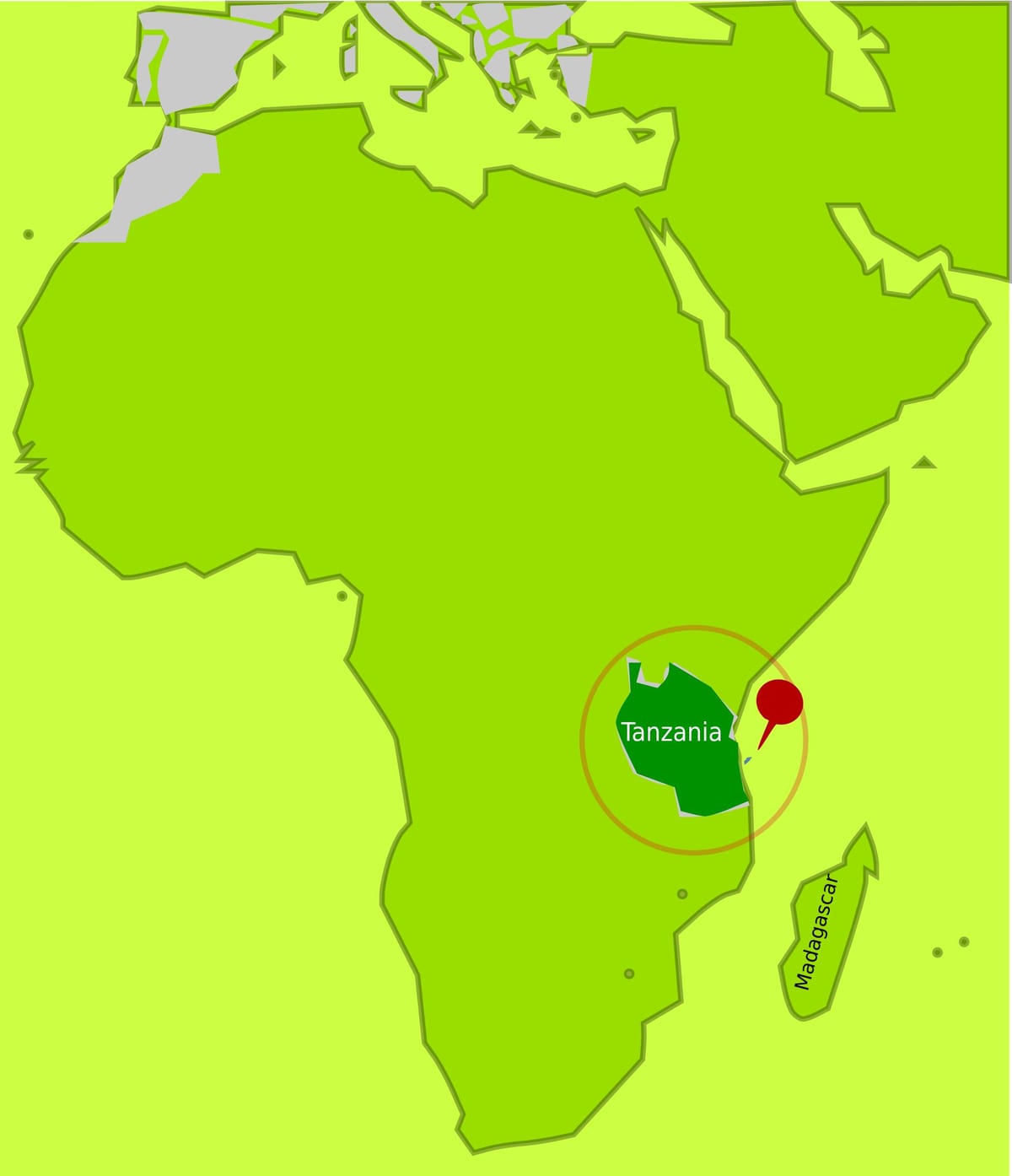 Mapa da máfia ilha da tanzânia