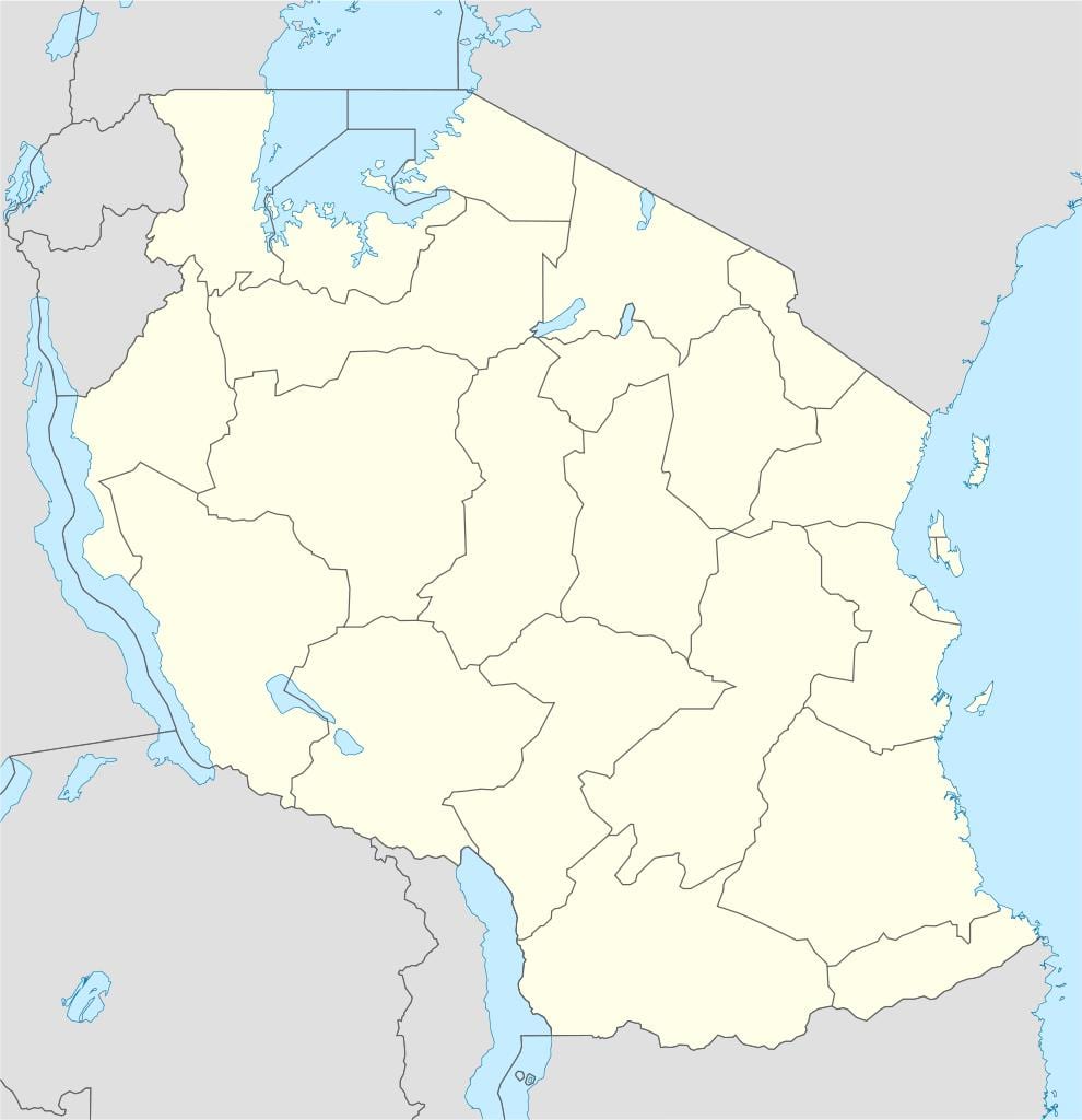 Mapa da tanzânia vetor