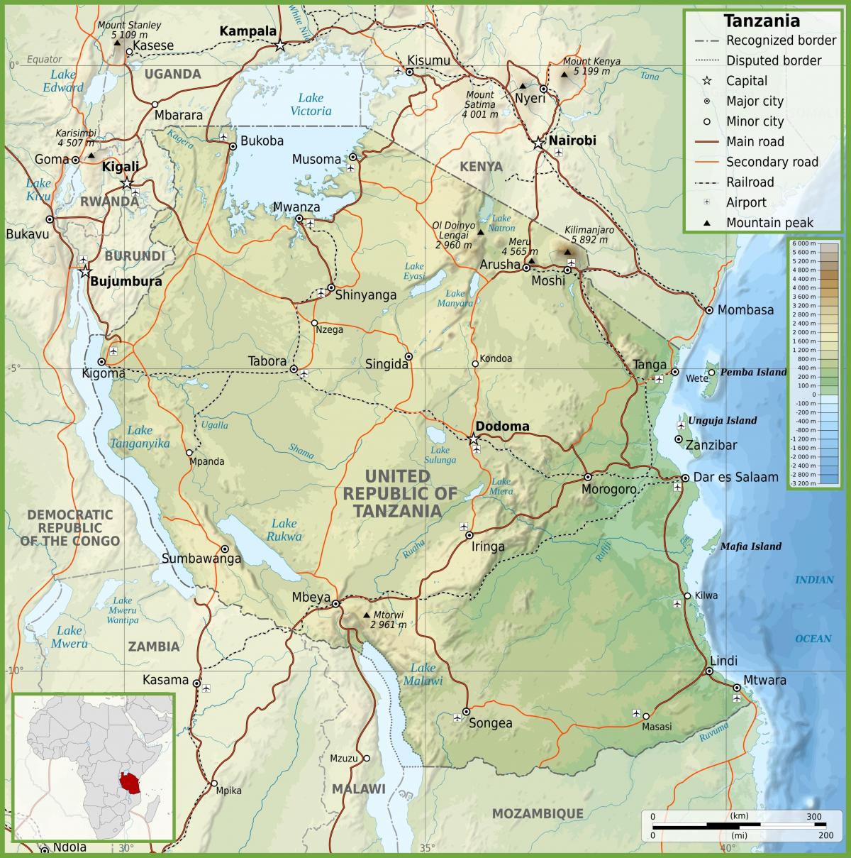 tanzânia roteiro quilômetros