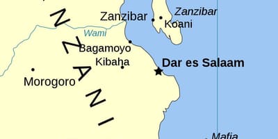 Tanzânia, ilhas mapa