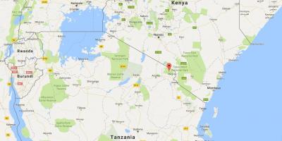 Tanzânia localização no mapa